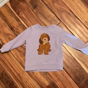 Mini Boden Purple Puppy Sweatshirt - 2-3y